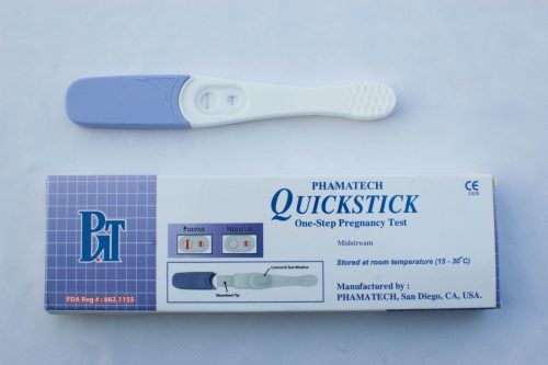 Alternative view of 5 days after Sex Early Detection Quickstick Midsteam Pregnancy Test